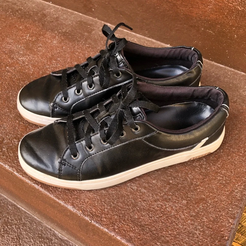 Sperry Womens Charter LTT‎ Casual Sneaker Size 8 Black Lace Up Style STS86546